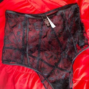 VS High Waisted Mesh Lingerie
